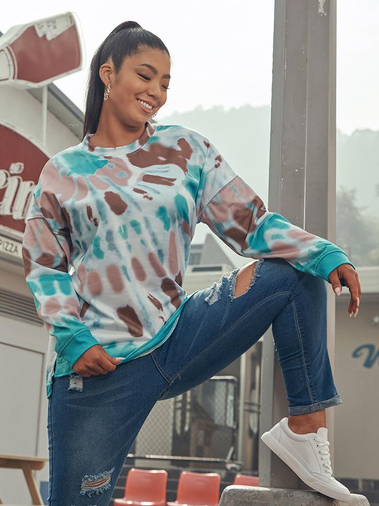 Tie Dye Round-neck T-shirt