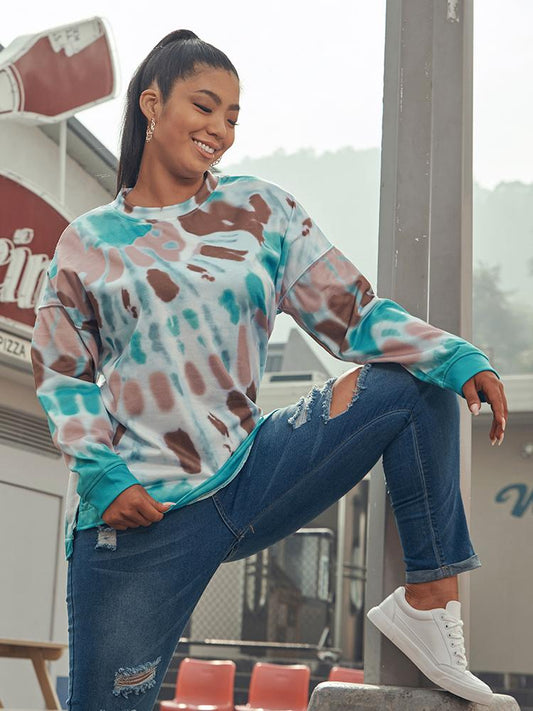 Tie Dye Round-neck T-shirt