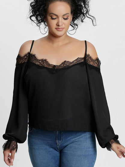 Lace Off Shoulder Blouse