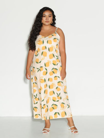 Lemon Back Knotted Dress