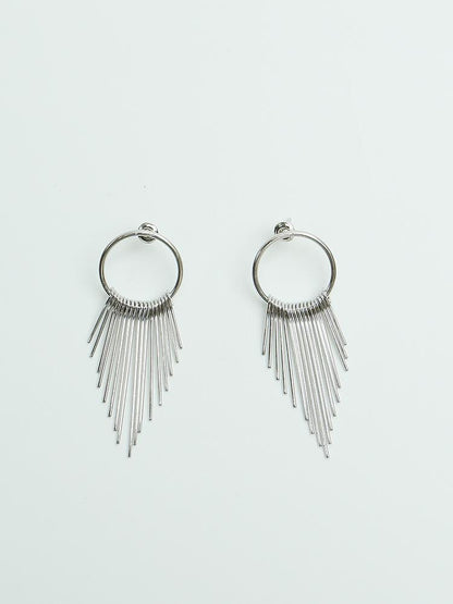 Chain Link Chandelier Drop Earrings