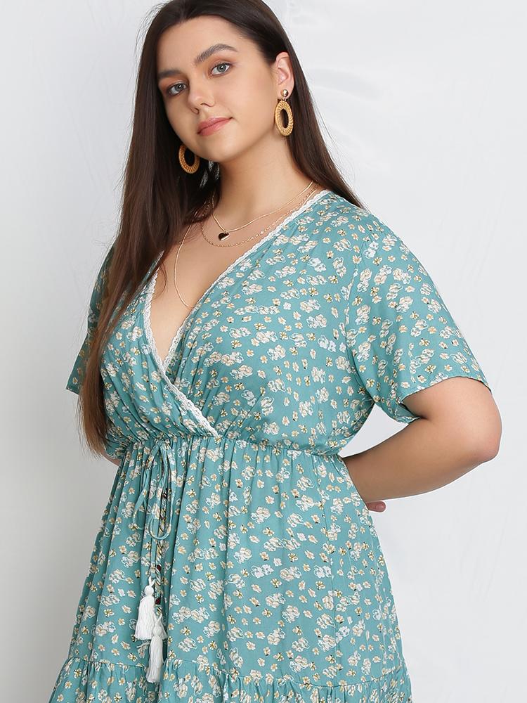 Tassels V-Neck Dress