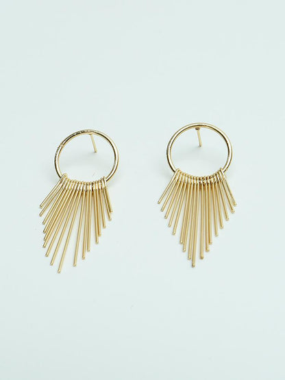 Chain Link Chandelier Drop Earrings