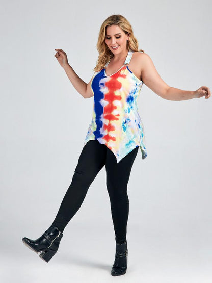 Rainbow Stripe Backless Camis