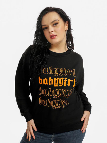 Badygirl Letter Print Sweatshirt