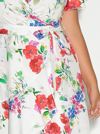 Floral Bow Tie Dress