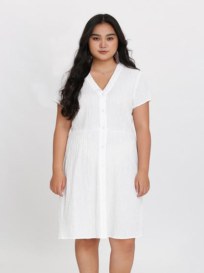 Button Up Smock Dress