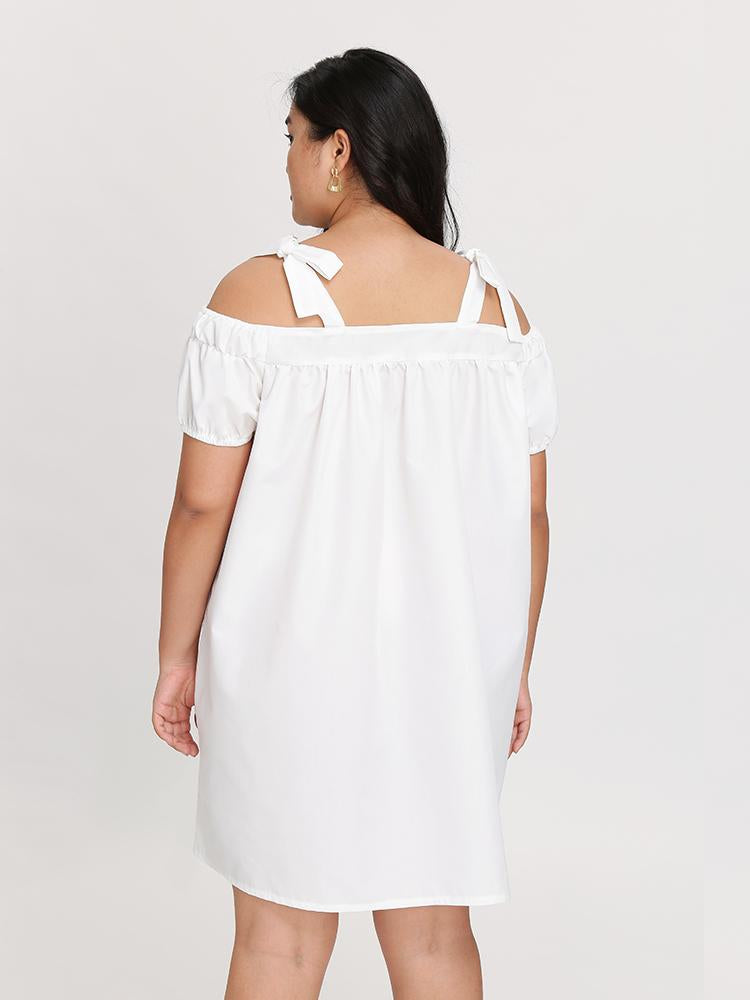 Bow Tie Shoulder Dress