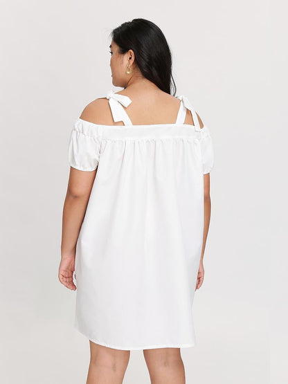Bow Tie Shoulder Dress