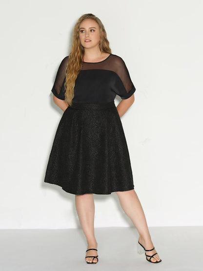 See Through Mesh Blouse