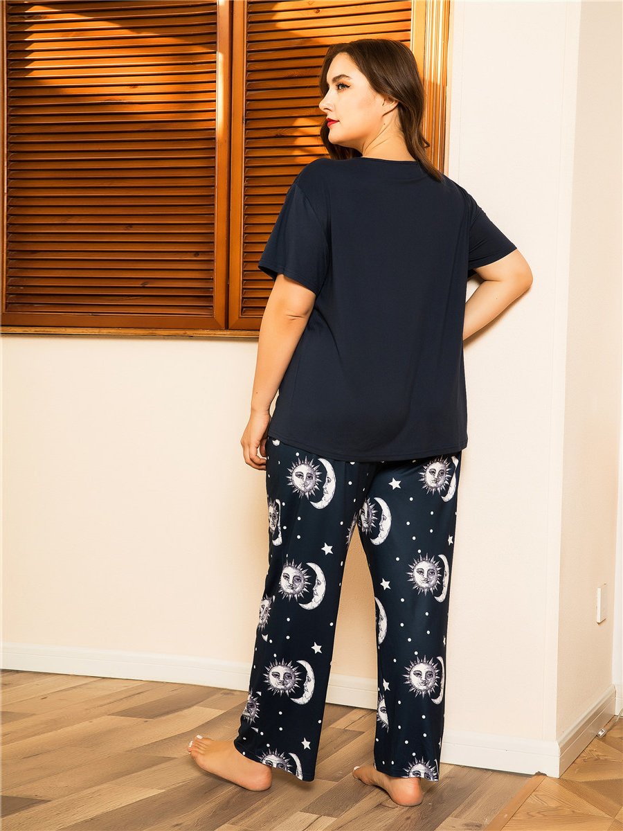 Sun And Moon Printed Loungewear