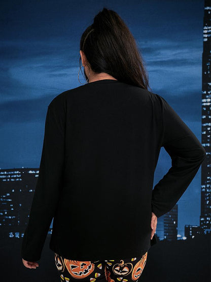 Halloween Pumpkin Print Lounge Set