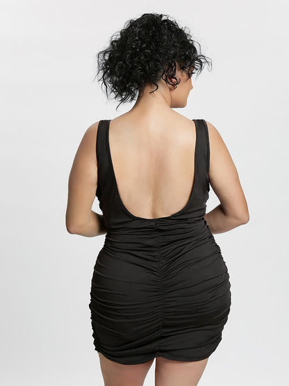 Ruched Backless Dress