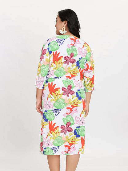 Tie Front Split Hem Dress