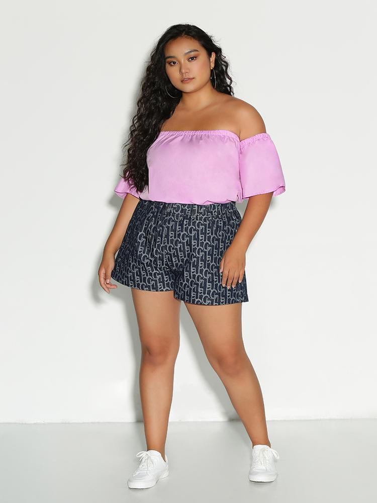 Off Shoulder Elastic Top