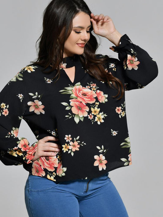 Floral Flowy Print Blouse