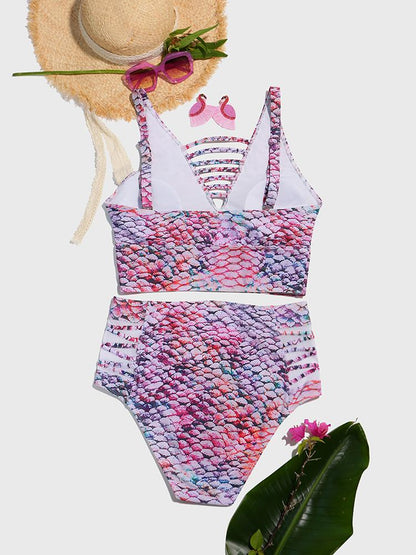 Fish Skin Print Tankini