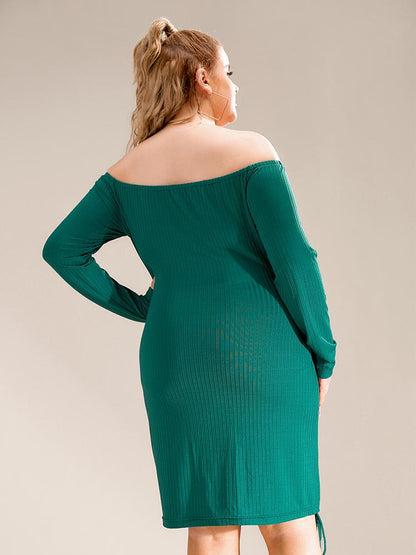 Off Shoulder Knotted Dress