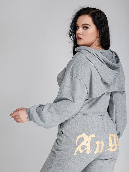 Chic Cut Out Crop Hoodie