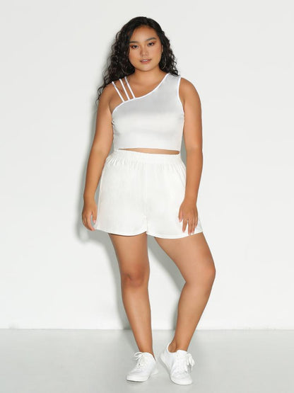 One Shoulder Crop Top