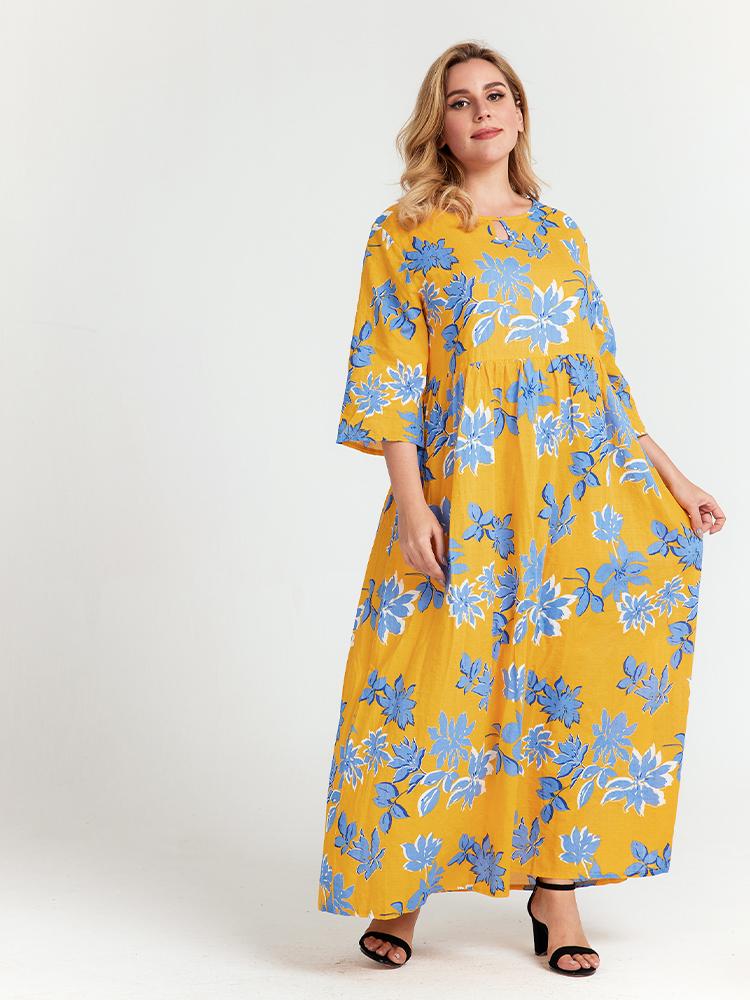 Printed Floral Dress