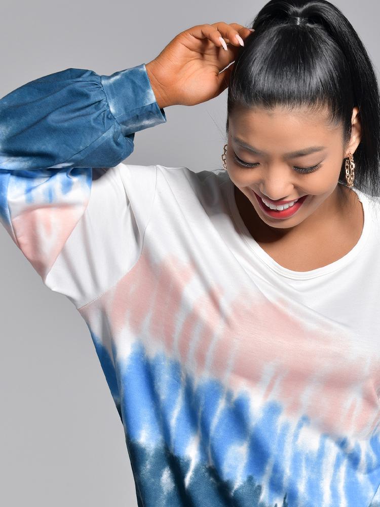 Round-neck Tie Dye Top