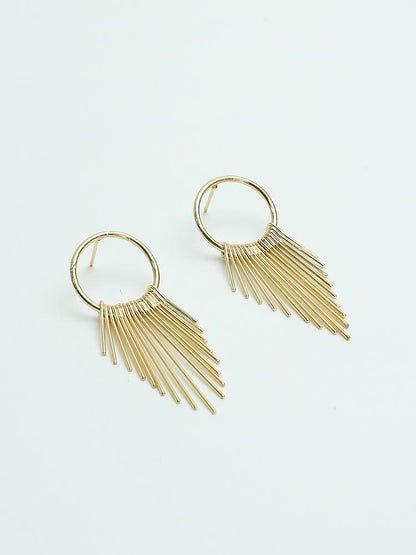 Chain Link Chandelier Drop Earrings