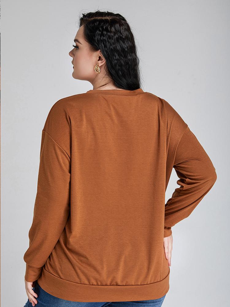 Be Brave Be Free Printed Sweatshirt