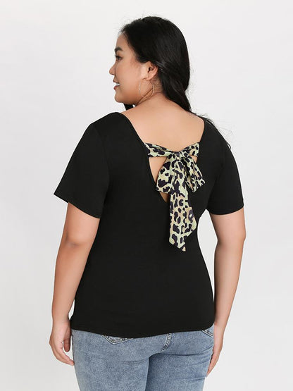 Leopard Tie Back T-Shirt