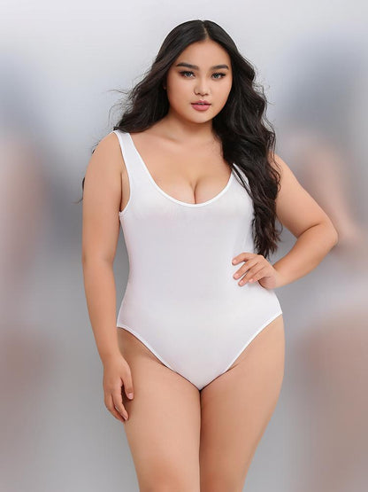 Backless Solid Bodysuit