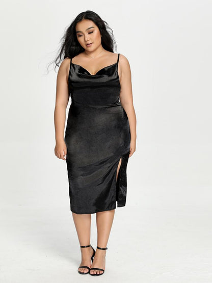Satin Cami Midi Dress