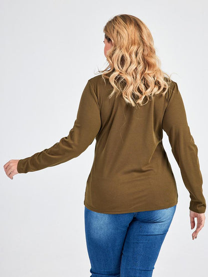 Cut Out Solid Color T-shirt