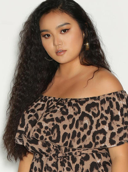 Leopard Waist Knotted Dress