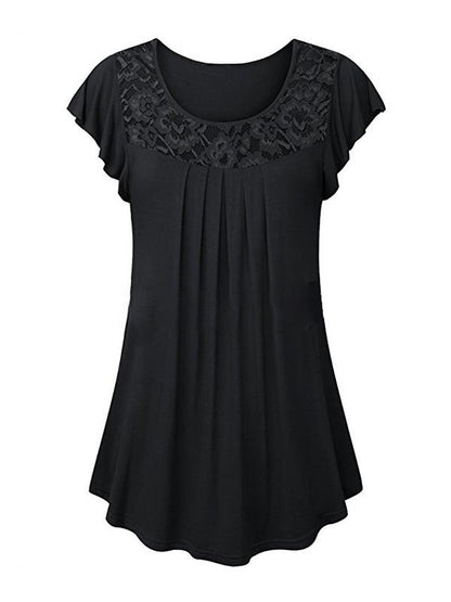 Round-neck Lace Dress
