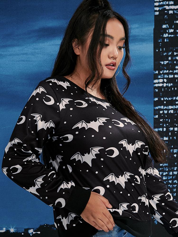 Bat and Moon Sweatshirt