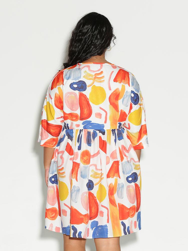 Painting Button Dress