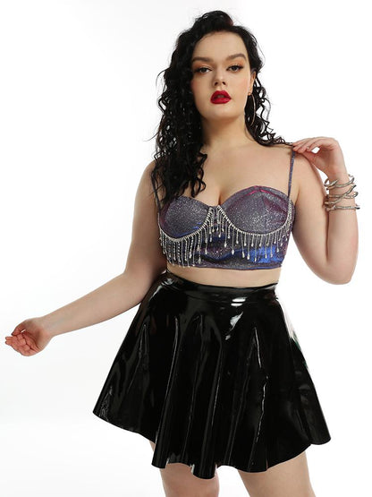 Sexy Fringed Suspender Crop Top