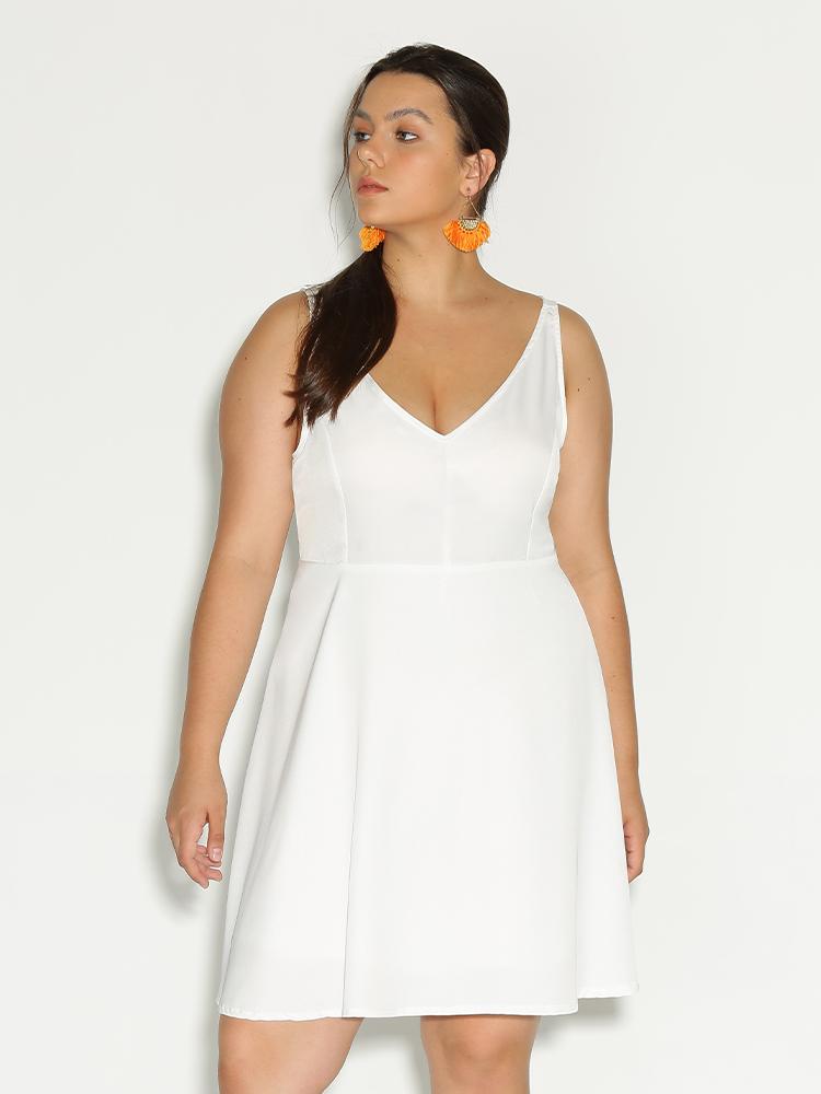 Ruffle Hem Backless Dress