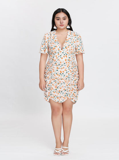 Ditsy Floral Ruffle Dress