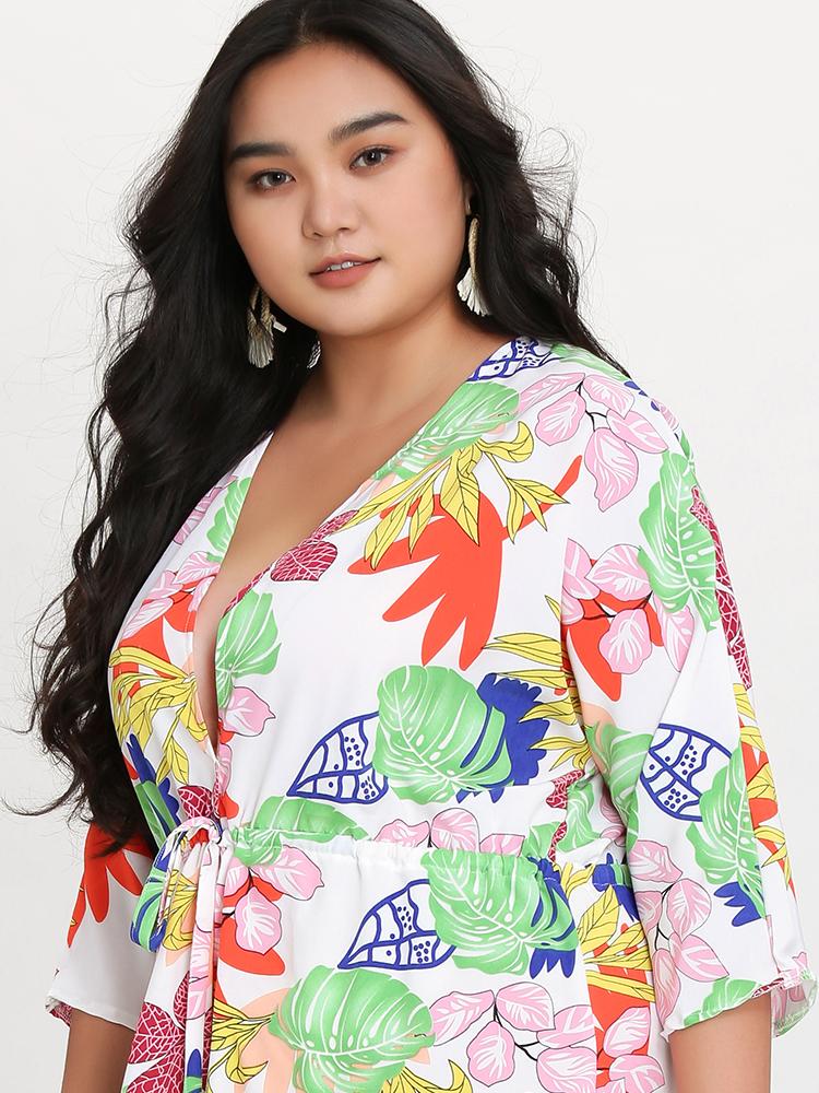 Tie Front Split Hem Dress