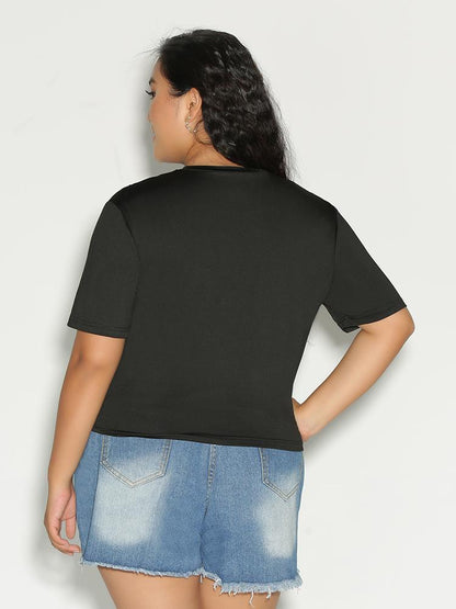 Zipper Short Sleeve T-Shirt