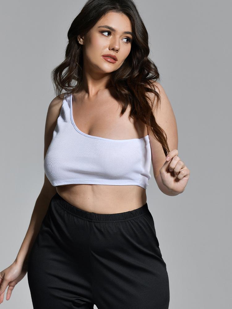 One Shoulder Off Tank Top
