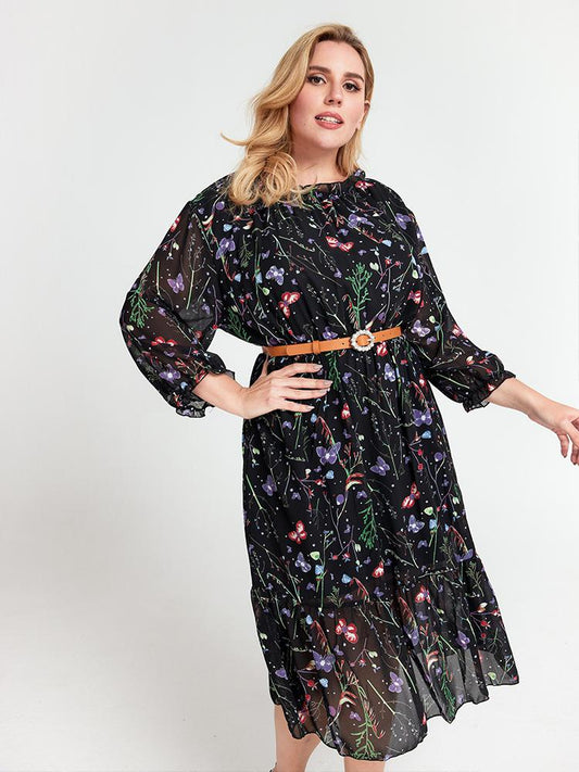 Floral Chiffon Dress