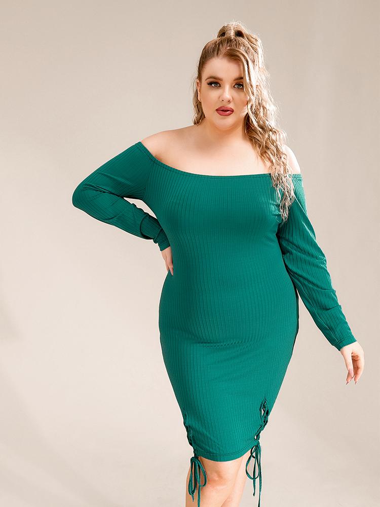 Off Shoulder Knotted Dress