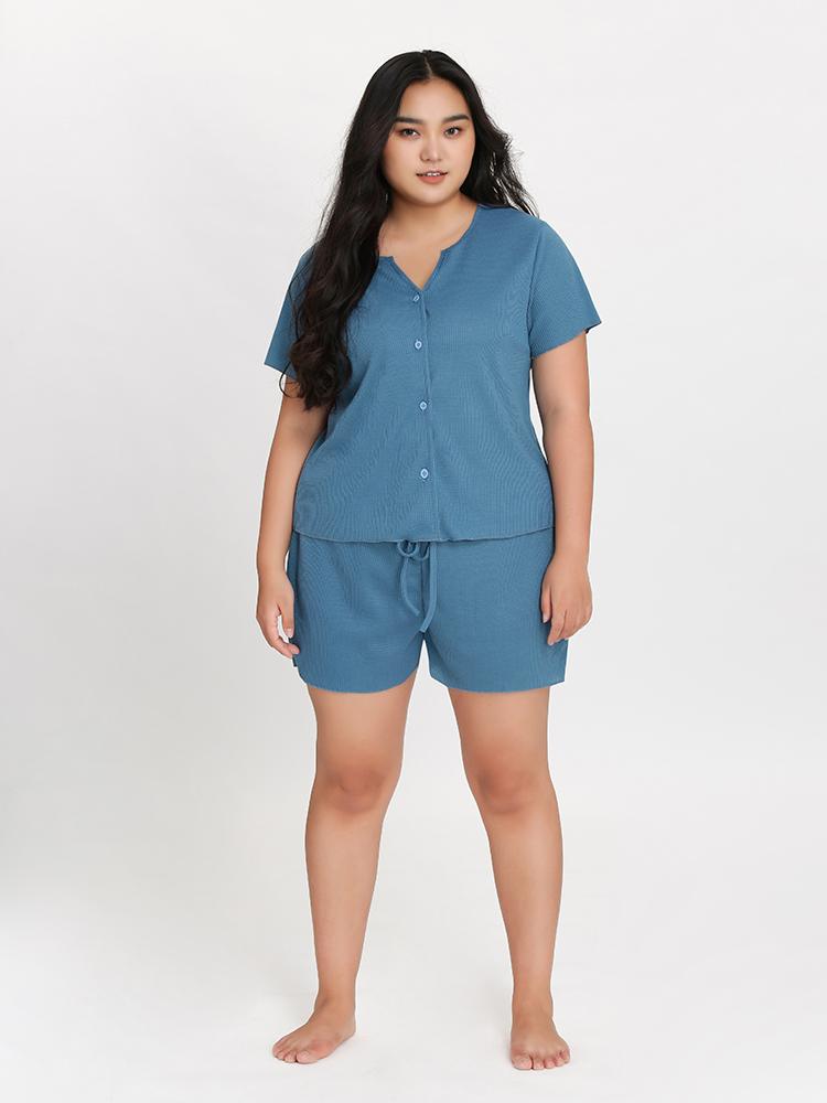 Solid Ribbed Loungewear