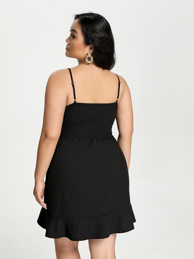 Bow Tie Ruffle Cami Dress