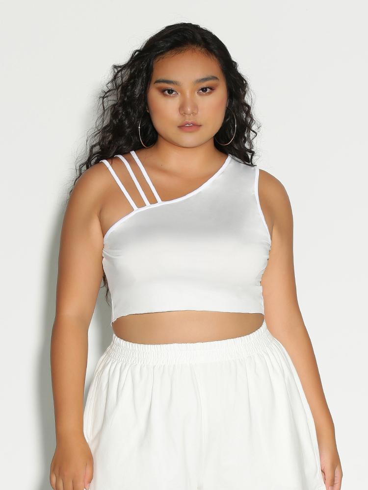 One Shoulder Crop Top