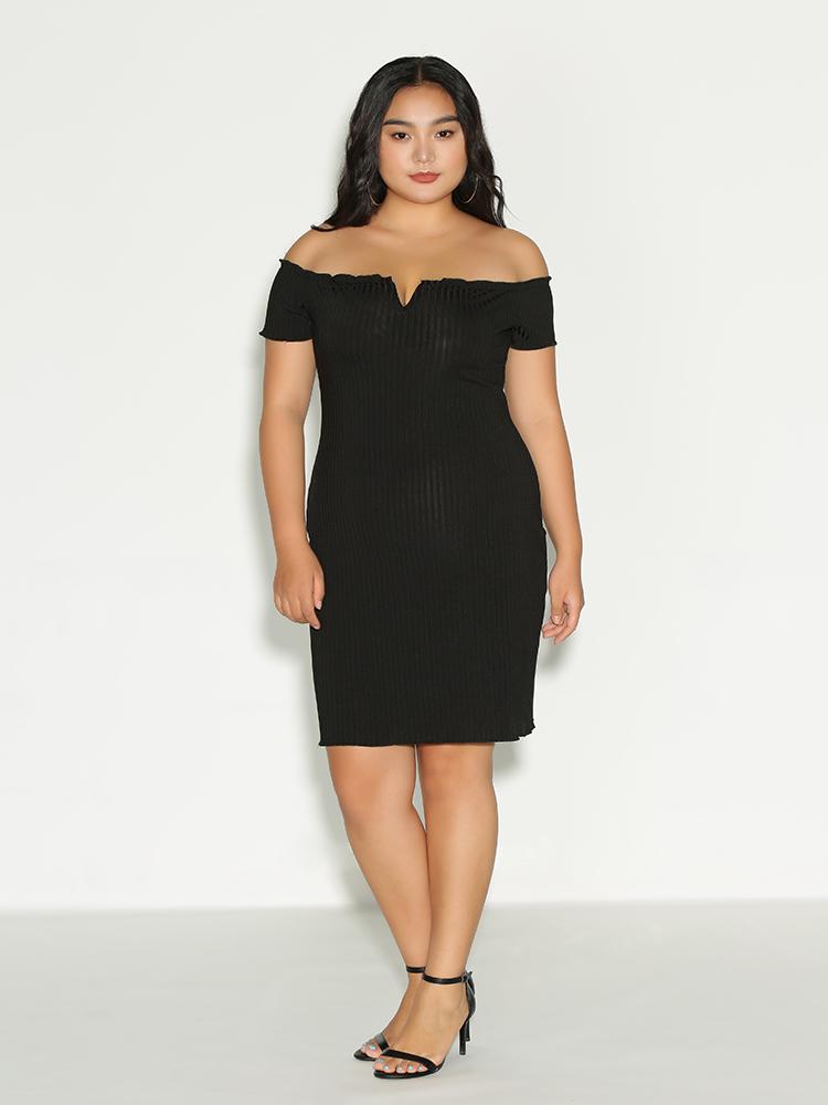 Off Shoulder Wave Dress