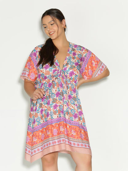 Tribal Ditsy Floral Dress