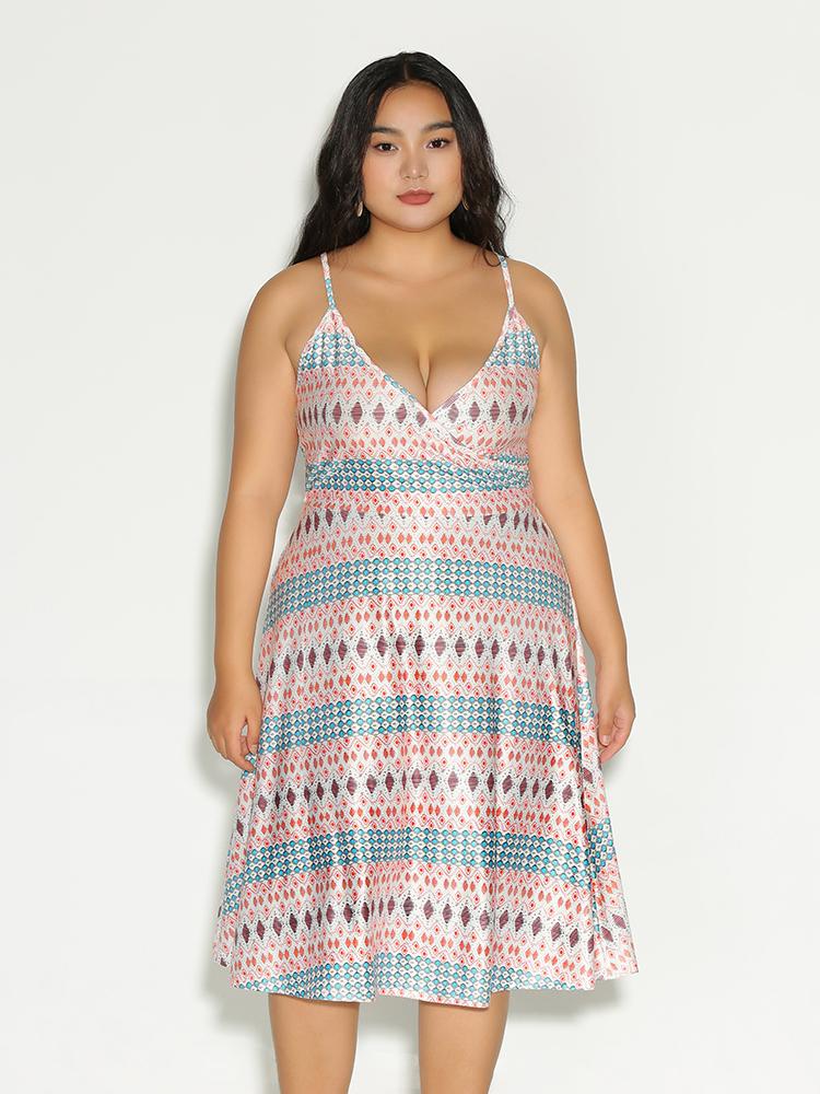 Tribal Back Bow Tie Dress